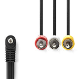 Nedis CVGL22400BK10 videokabel adapter 1 m 3 x RCA