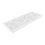 Contour Design Contour Active Key ClassicClean medicinsk tastatur IP68 kompakt med ledning, hvid PN C7000