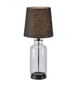 Markslöjd Costero steel/smoke black bordlampe