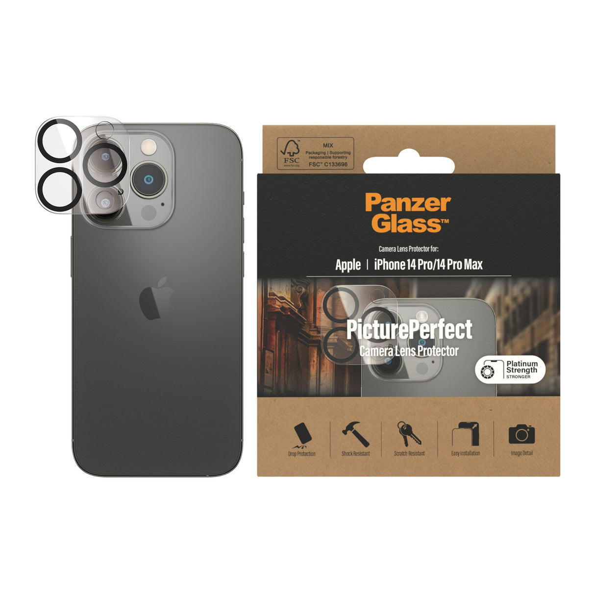 PanzerGlass ® PicturePerfect Kameralinsebeskytter iPhone 14 Pro | 14 Pro Max