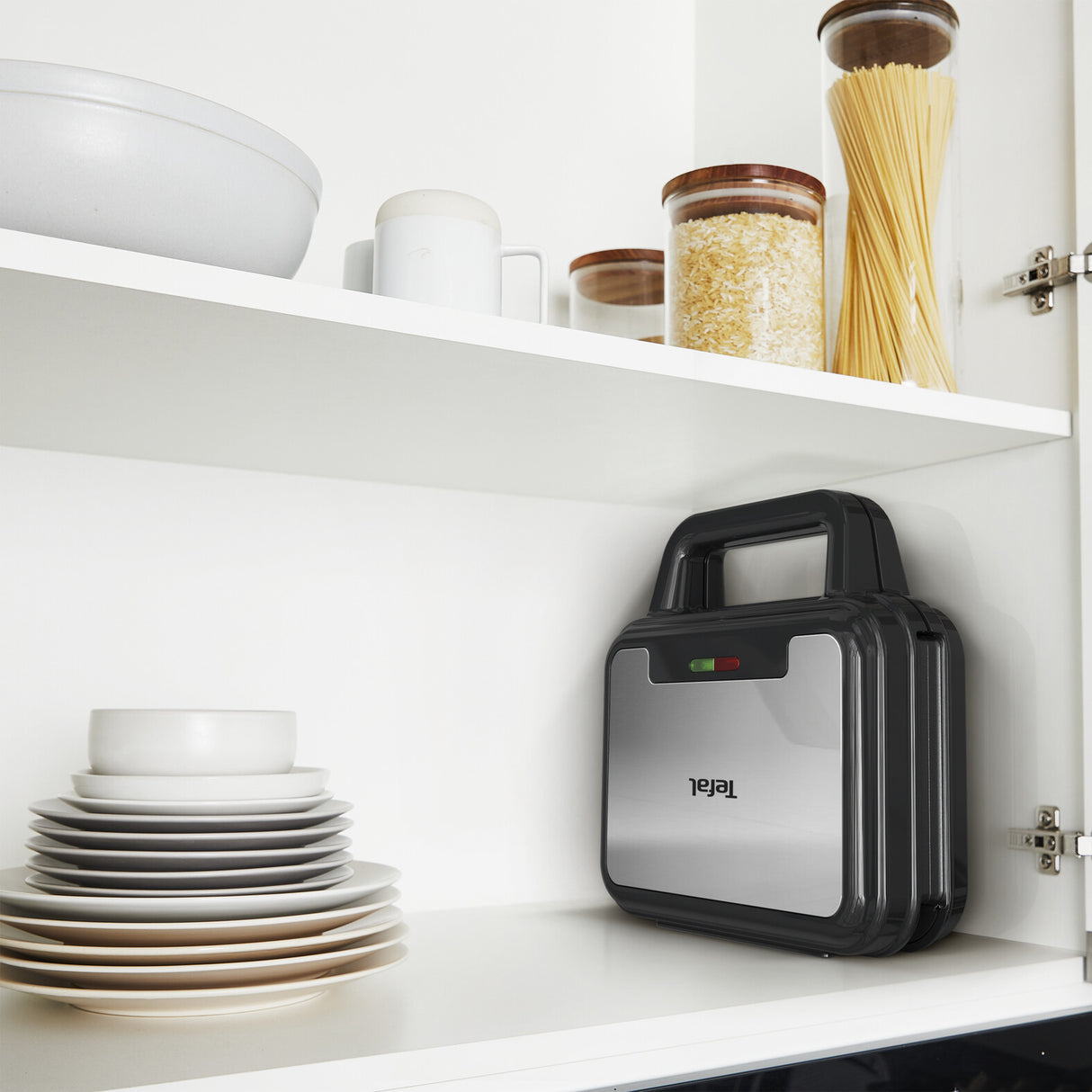 Tefal SW383D10 sandwichtoaster 700 W Sort, Rustfrit stål