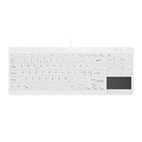 Contour Design Contour Active Key QuickClean medicinsk tastatur IP68 med touchpad, kompakt, kablet, hvid, PN C7412