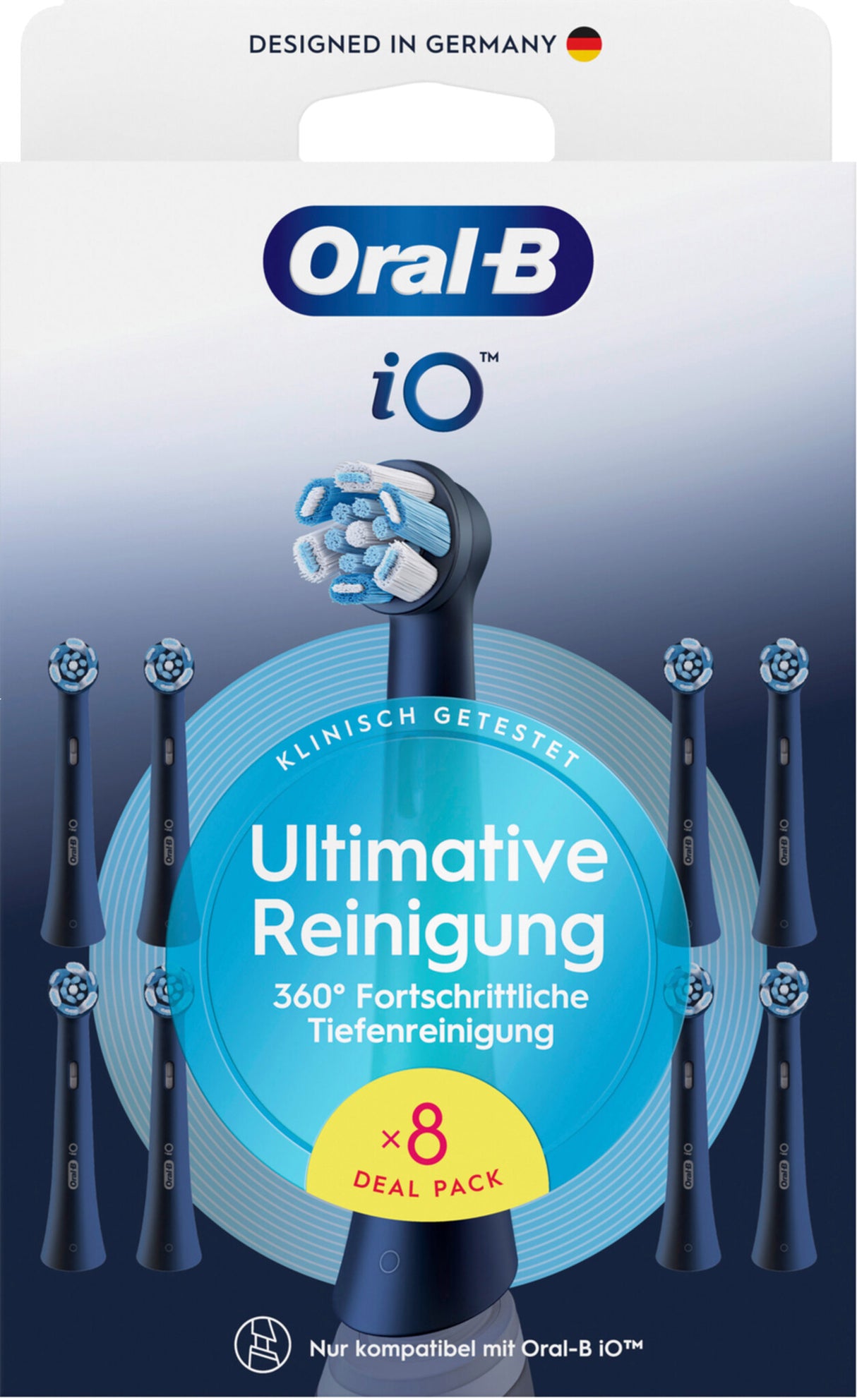 Oral-B 8700216778640 børstehoved til elektrisk tandbørste 8 stk Sort