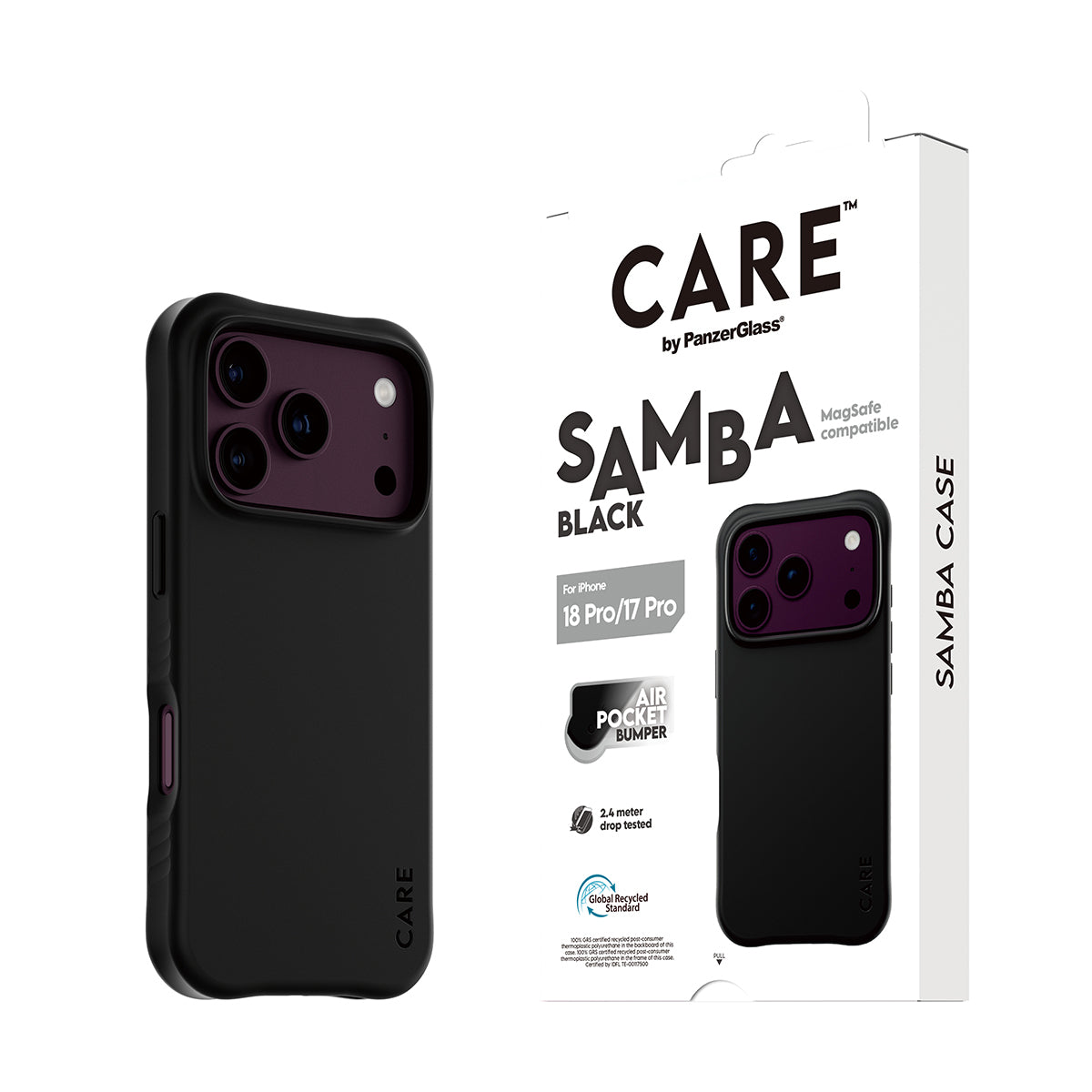CARE by PanzerGlass Samba Beskyttelsescover Termoplastisk polyuretan (TPU) Apple iPhone 17 Pro, 18 Pro