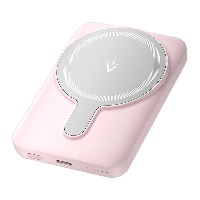 Vention FHSP0 powerbank 5000 mAh Trådløs opladning Lyserød