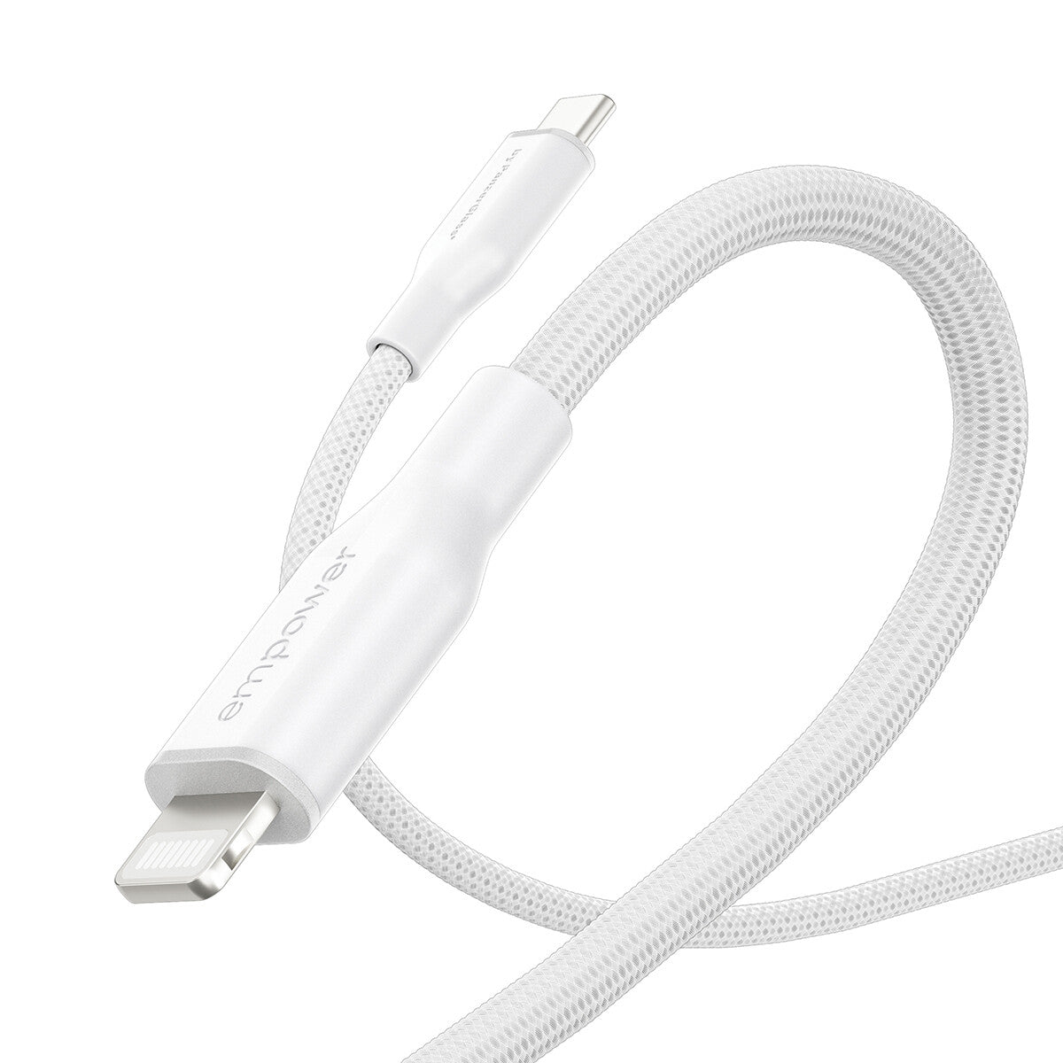 PanzerGlass empower™ by ® Racing 60W USB-C to Lightning Kabel | USB 2.0 | 1.2M | Silver White
