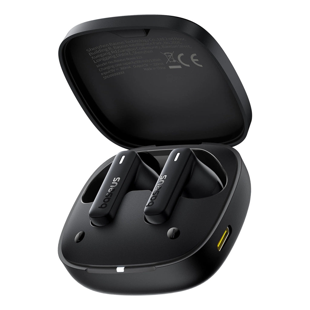 Baseus Bowie E19 Headset True Wireless Stereo (TWS) I ørerne Opkald/musik USB Type-C Bluetooth Sort