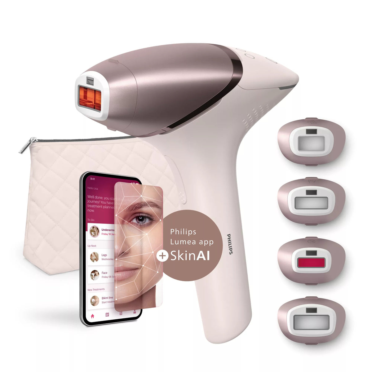 Philips Lumea IPL 9900 Series BRI977/00 IPL-hårfjerningsenhed med SenseIQ