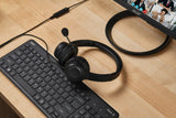 Acer AHW154 Headset Ledningsført Håndholdt Kontor/Callcenter USB Type-A Sort
