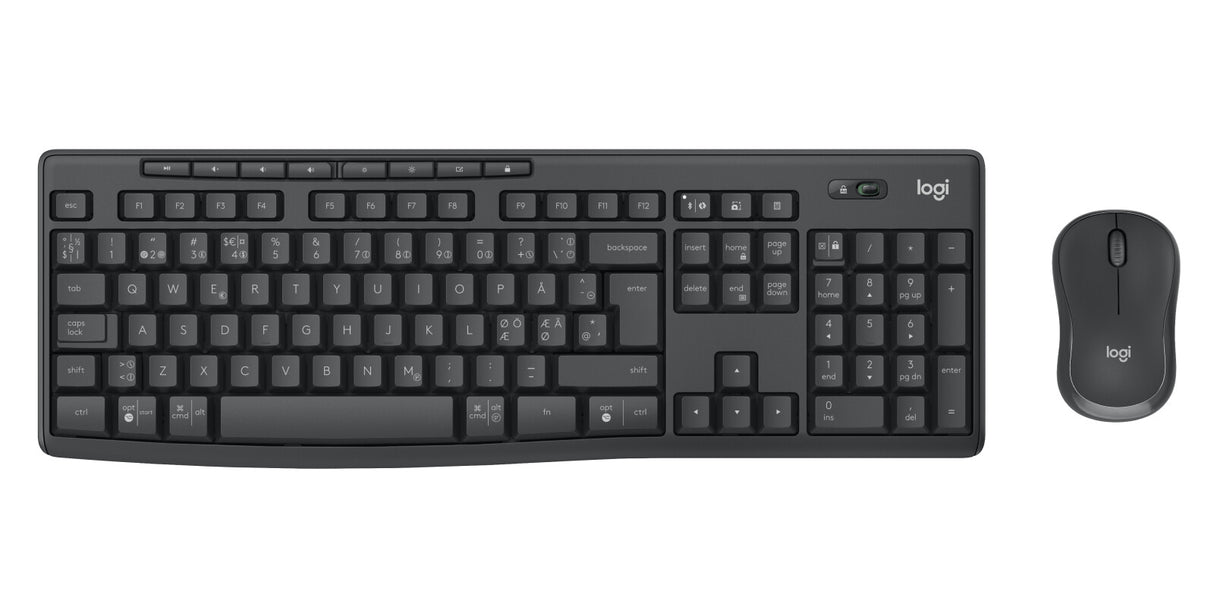 Logitech MK370 Combo for Business tastatur Mus inkluderet Kontor Bluetooth QWERTY Nordisk Grafit