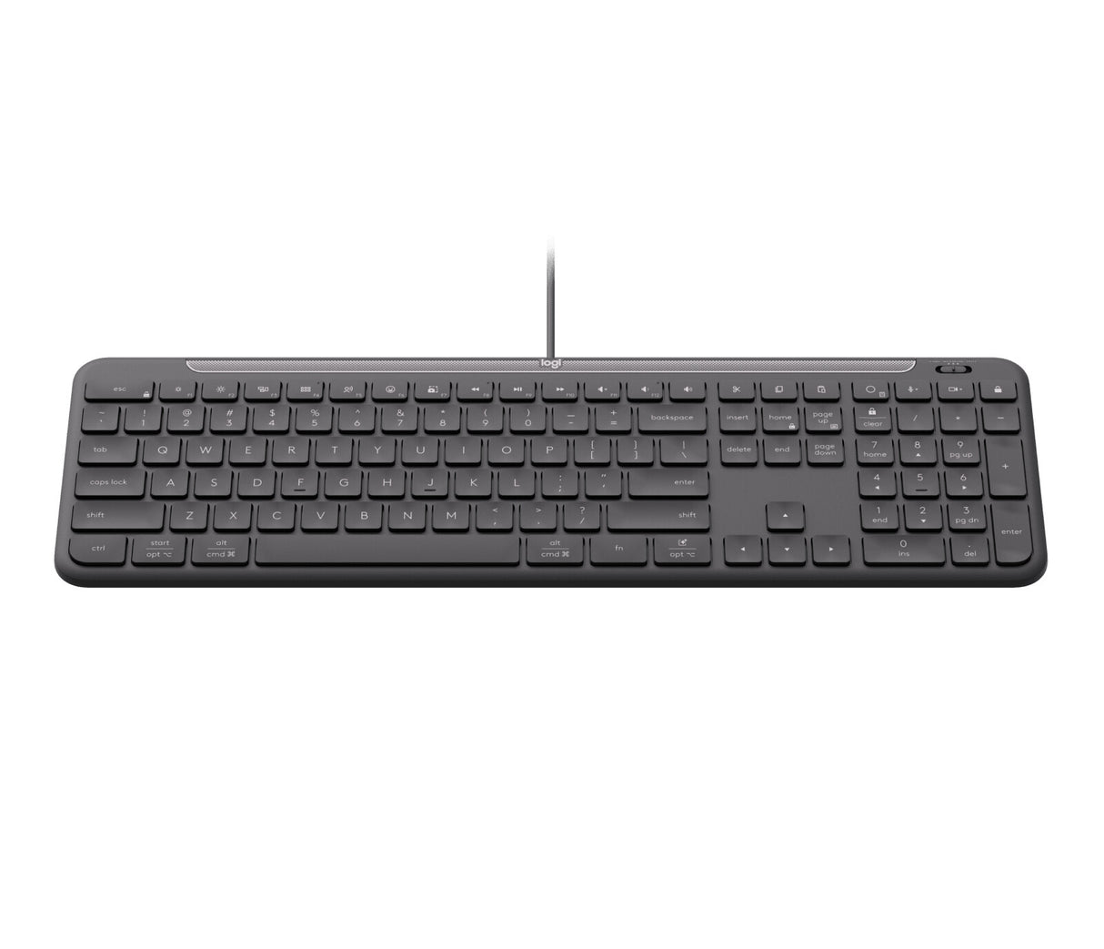 Logitech Signature Slim Wired K620 For Business tastatur Universel USB QWERTY Nordisk Grafit