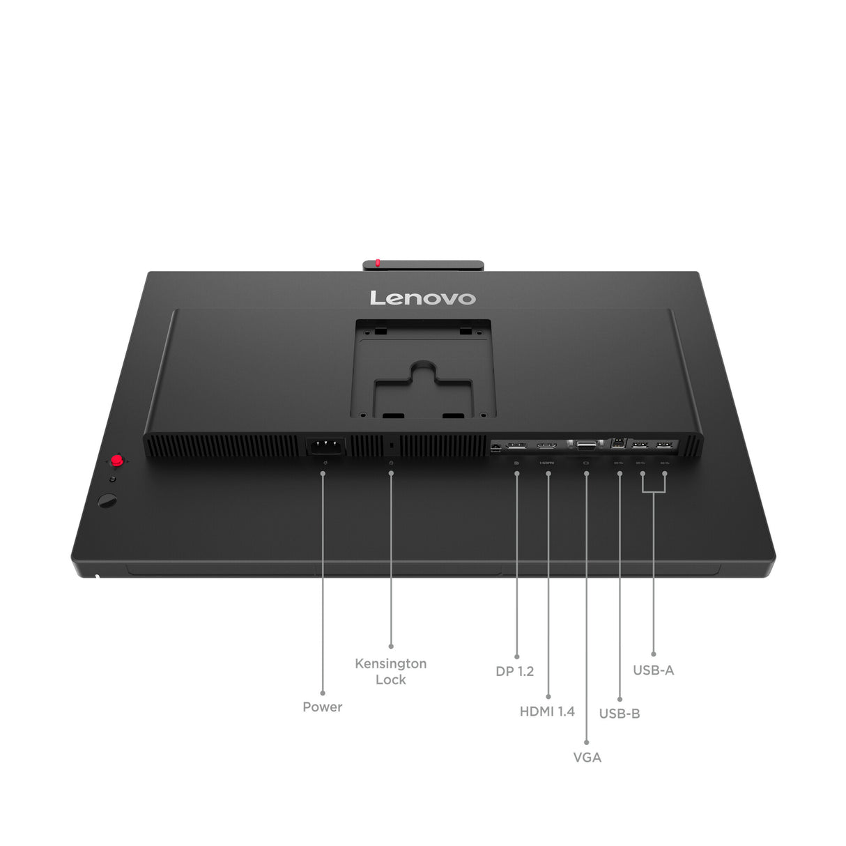 Lenovo ThinkVision T27QD-4v computerskærm 68,6 cm (27") 2560 x 1440 pixel Quad HD LCD Sort