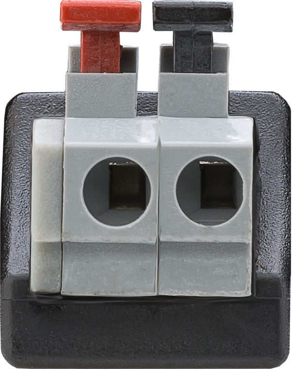 Goobay 76749 kabel kønsskifter Terminal Block 2-pin DC (5.50 x 2.10 mm) Sort