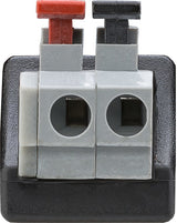 Goobay 76749 kabel kønsskifter Terminal Block 2-pin DC (5.50 x 2.10 mm) Sort