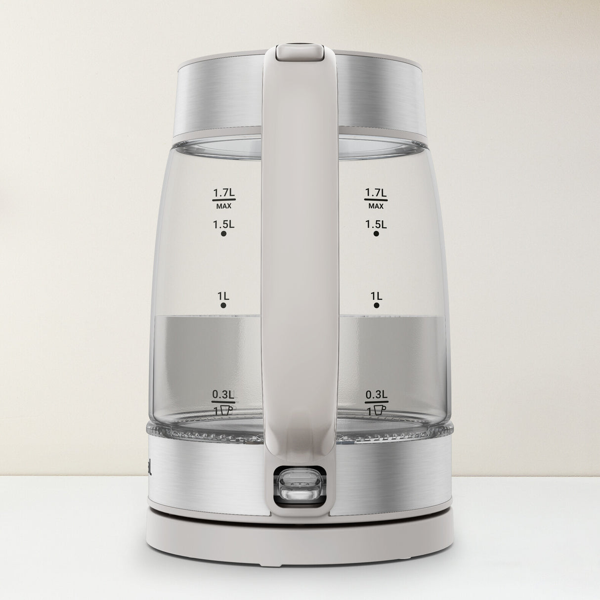 Tefal Glass Kettle KI605B30 elkedel 1,7 L 2200 W Grå, Sølv, Transparent