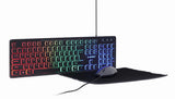 Gembird KBS-UML-01 tastatur Mus inkluderet Hjem USB QWERTY US engelsk Sort