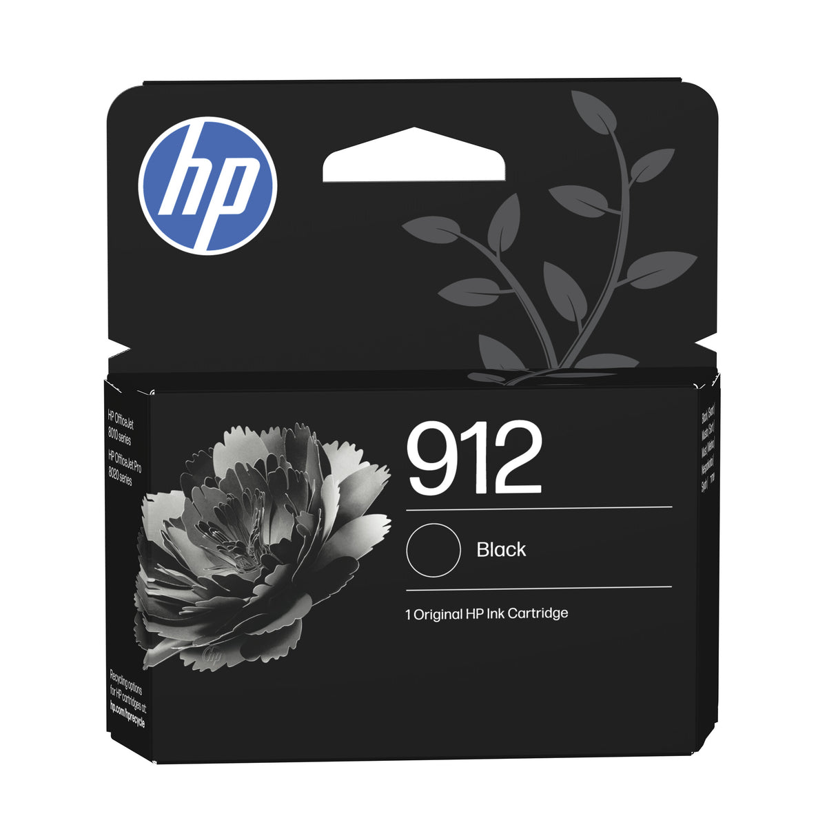 HP 912 Sort 300 sider Blæk 3YL80AE