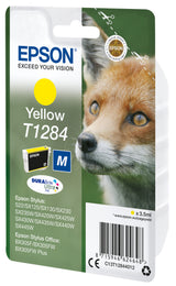 Epson Fox T1284 ræv DURABrite Ultra enkeltpakke gult blæk