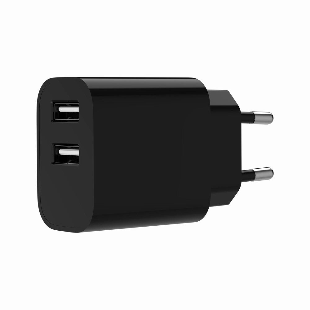 Gembird TA-UC-2A12-01-BK oplader til mobil enhed Universel Hvid Vekselstrøm Indendørs