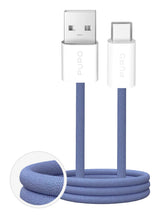 PURO PUCAC10WFABK415MTBL USB-kabel USB 2.0 1,5 m USB A USB C Blå