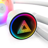Montech LightFlow ARGB 360 Processor Alt-i-en væskekøler 12 cm Hvid 1 stk
