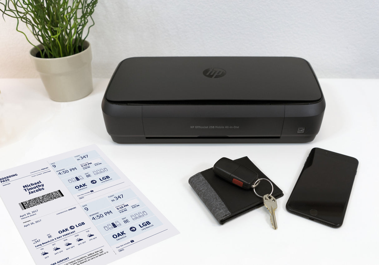 HP OfficeJet Mobile 250 Trådløst All-in-One Farve Printer, Kopimaskine, scanner