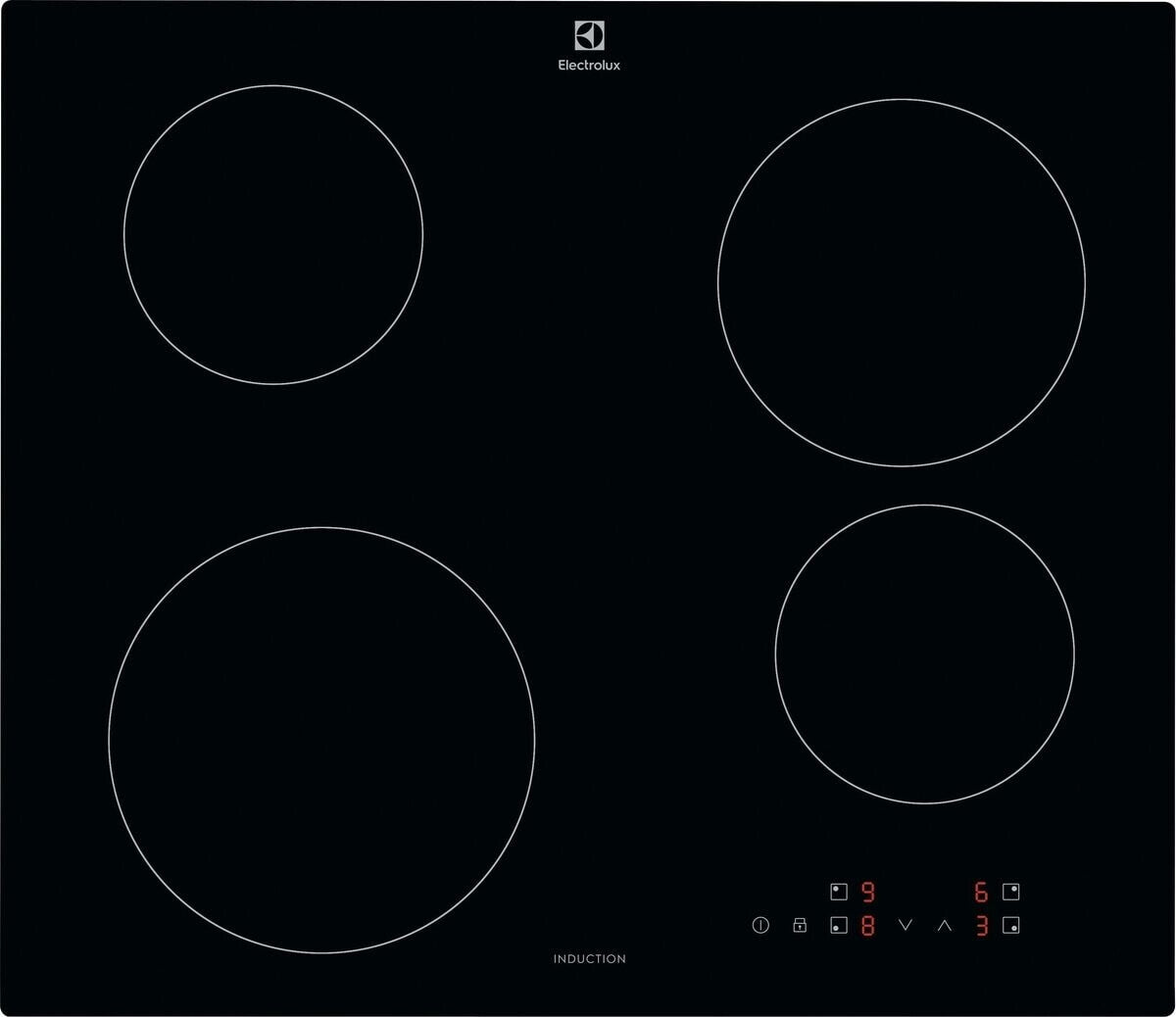 Electrolux LIB60420CK Sort Indbygget 59 cm Zone induktionskogeplade 4 zone(s)