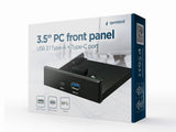 Gembird FDI3-U3C-01 kortlæser USB Intern Sort
