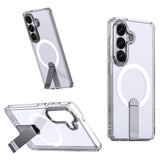 Hybrid Armor X Case til Samsung Galaxy S26 med Stand, Kompatibel med MagSafe - Transparent