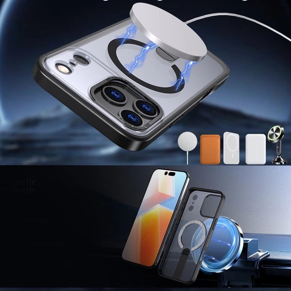 Hybrid Armor X Case til Samsung Galaxy S26 med Stand, Kompatibel med MagSafe - sort