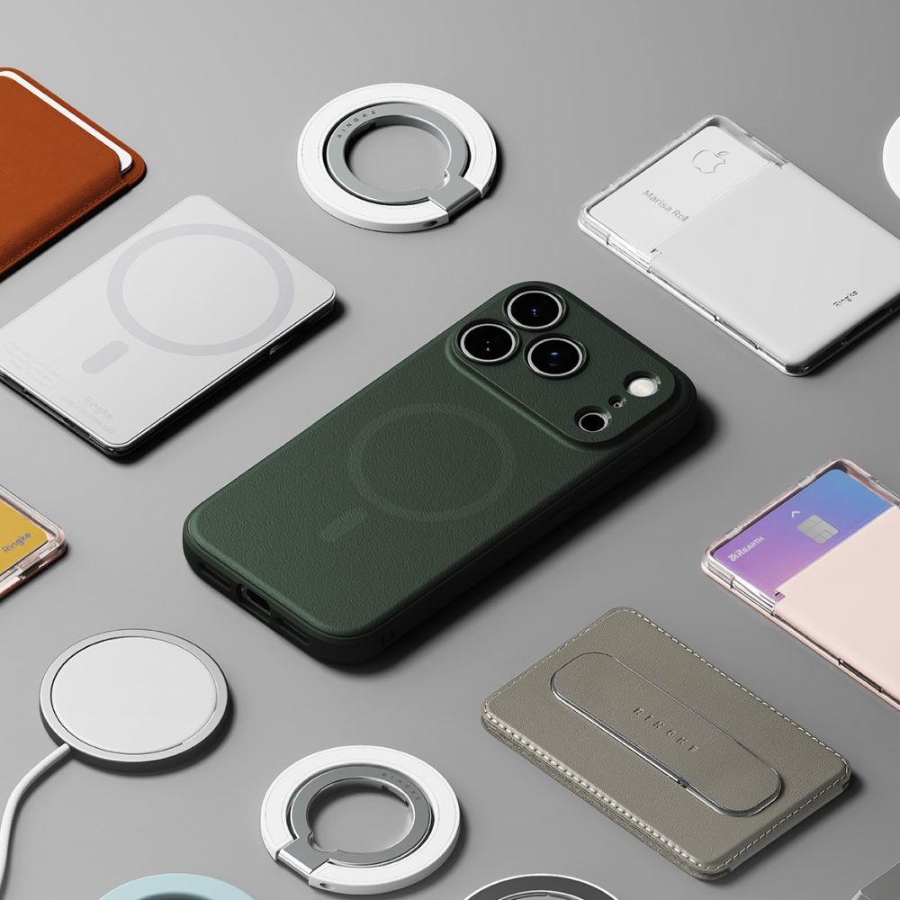Ringke Onyx Magnetisk MagSafe Case til iPhone 17 Pro - Grøn