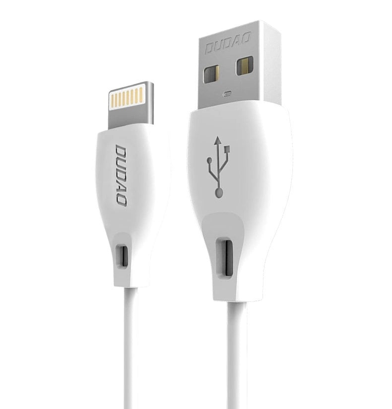 Dudao USB / Lightning kabel 2.4A 1m hvid (L4L 1m hvid)