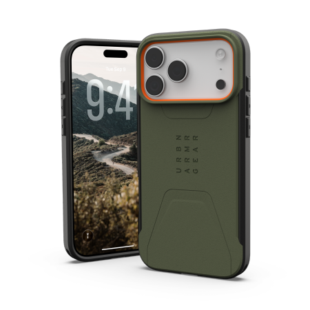 UAG Civilian MagSafe Case til iPhone 17 Pro Max - Olive Orange