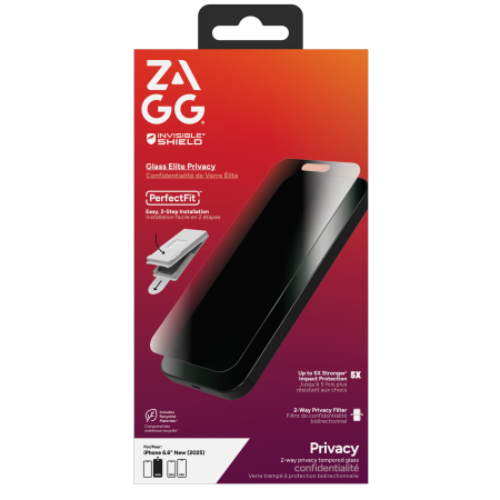 ZAGG Invisibleshield Glass Elite Privacy Glass til iPhone Air