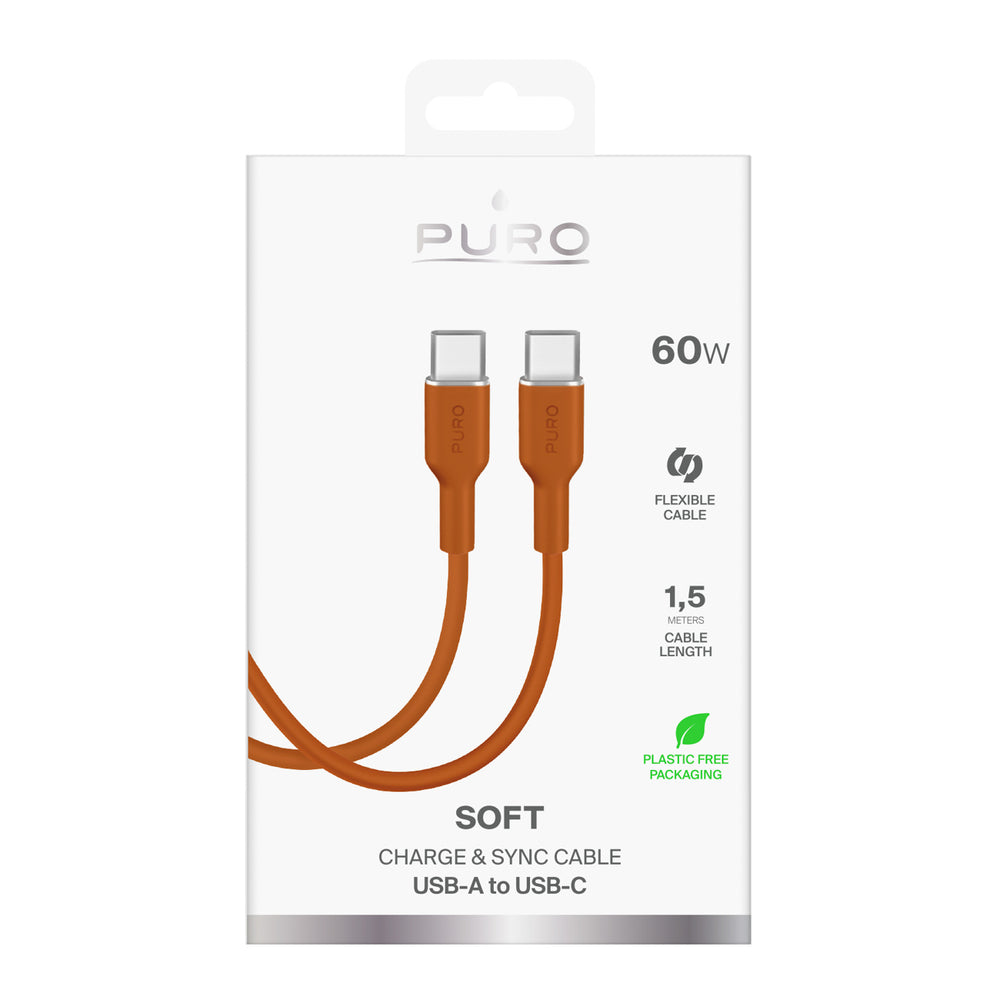 Puro ICON USB-C - USB-C kabel 1,5 m - orange