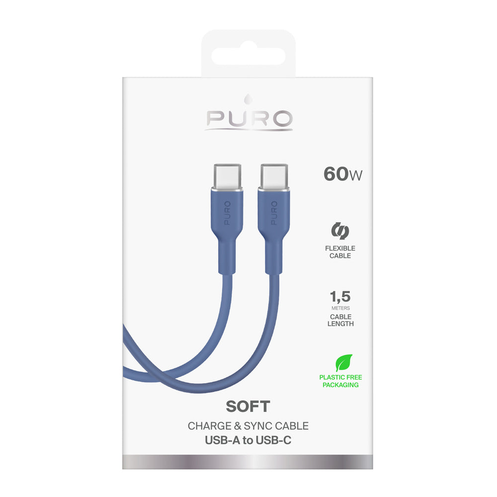 Puro ICON USB-C - USB-C Cable 1.5m - Blue