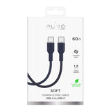 Puro ICON USB-C - USB-C Cable 1.5m - Navy Blue