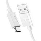 Spigen EB6010AC USB-A / USB-C 60W-kabel 100 cm - hvid