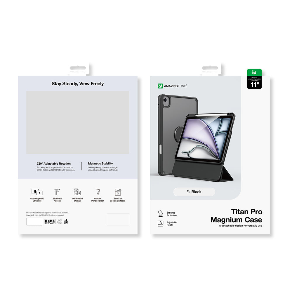 AmazingThing Titan Pro Mag Case til iPad Air M3 11" - sort