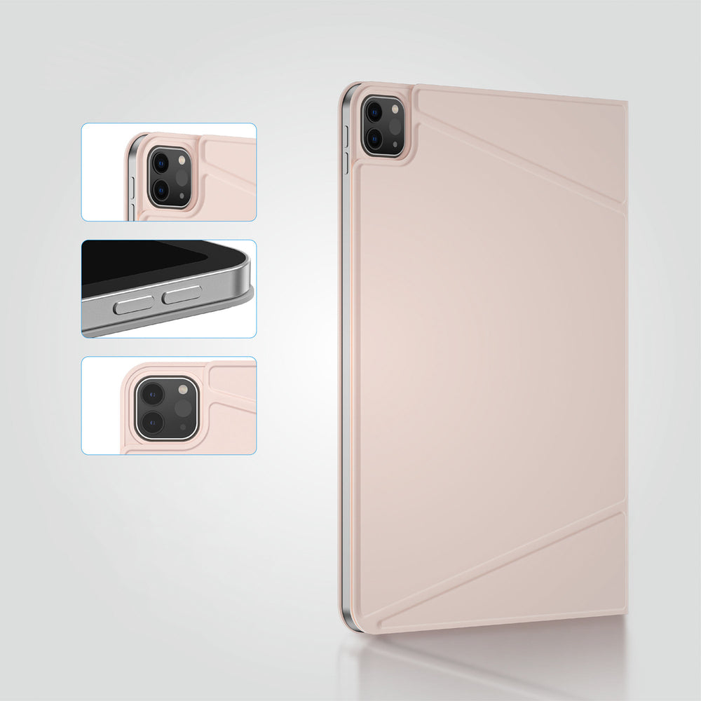 AmazingThing Matte Pro Mag Folio Case med Stativ til iPad Air M3 11" - Pink