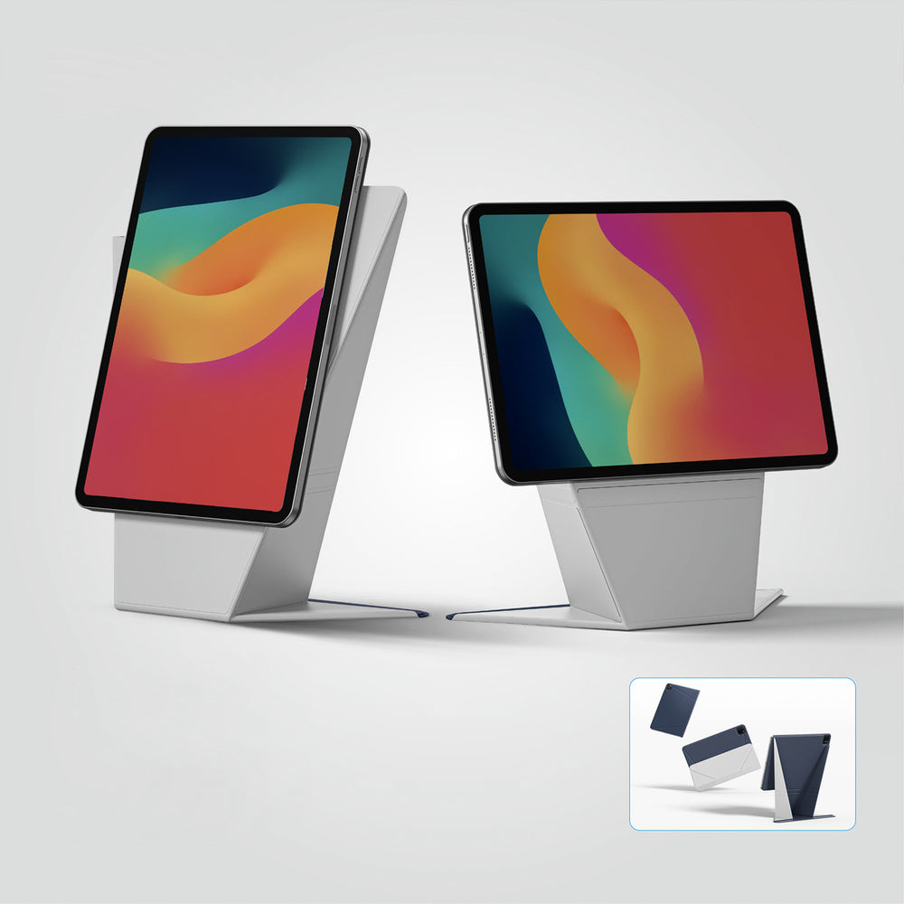 AmazingThing Matte Pro Mag Folio Case med Stativ til iPad Air M3 13" - Blå