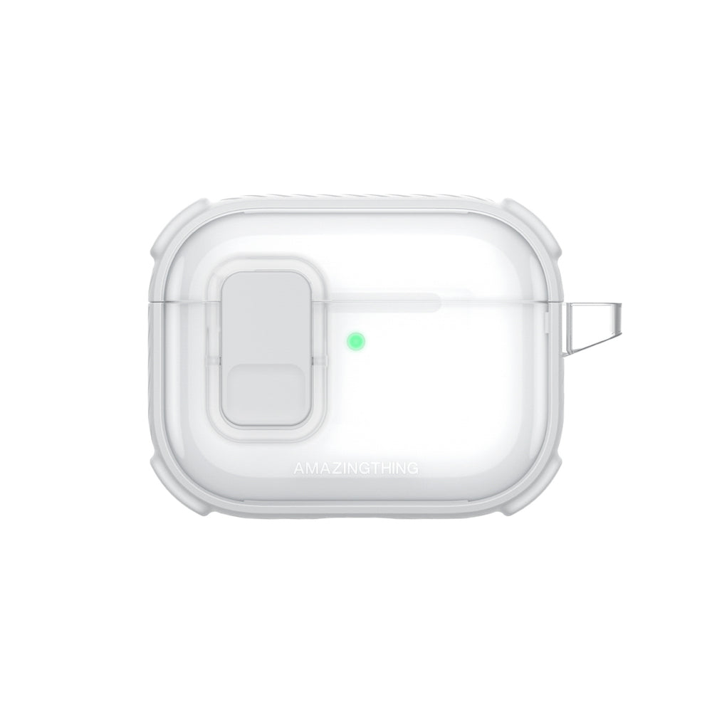 AmazingThing Titan Pro Mag Case Clear til AirPods Pro 3 - hvid