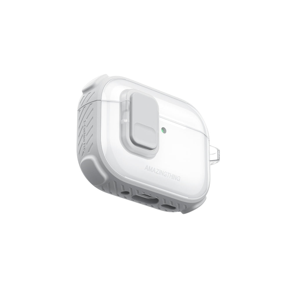 AmazingThing Titan Pro Mag Case Clear til AirPods Pro 3 - hvid