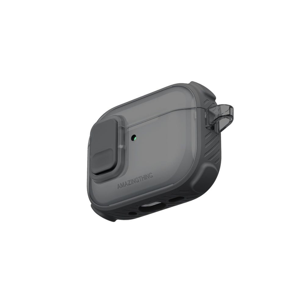 AmazingThing Titan Pro Mag Case Clear til AirPods Pro 3 - sort