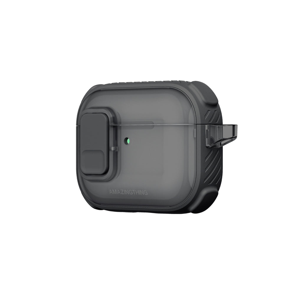 AmazingThing Titan Pro Mag Case Clear til AirPods Pro 3 - sort