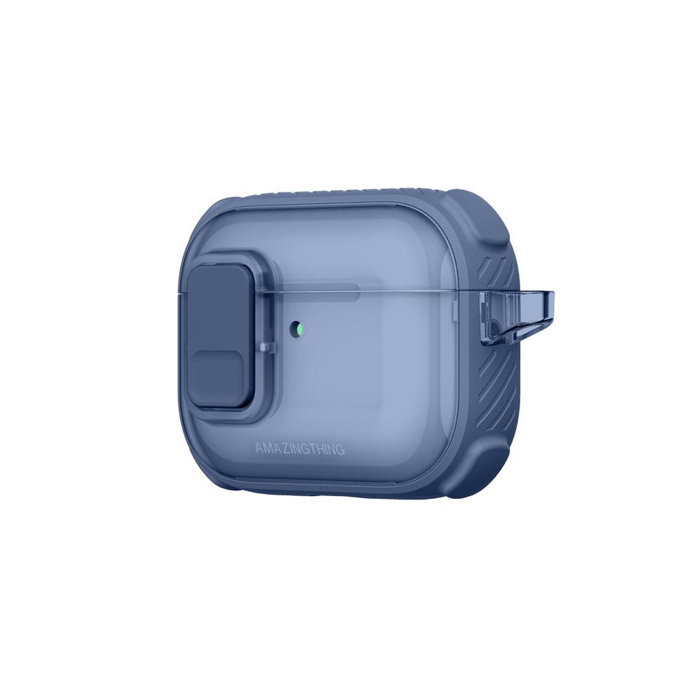AmazingThing Titan Pro Mag Case Clear til AirPods Pro 3 - Blå