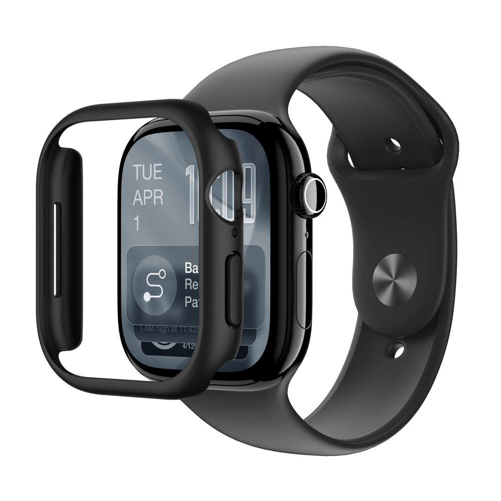 AmazingThing minimal beskyttelsesfoder til Apple Watch Series 11 46mm - sort