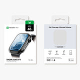 AmazingThing Radix Glass Screen Protector med Case til Apple Watch Series 11 46mm - Clear