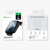 AmazingThing Radix Glass Screen Protector med Case til Apple Watch Series 11 46mm - sort