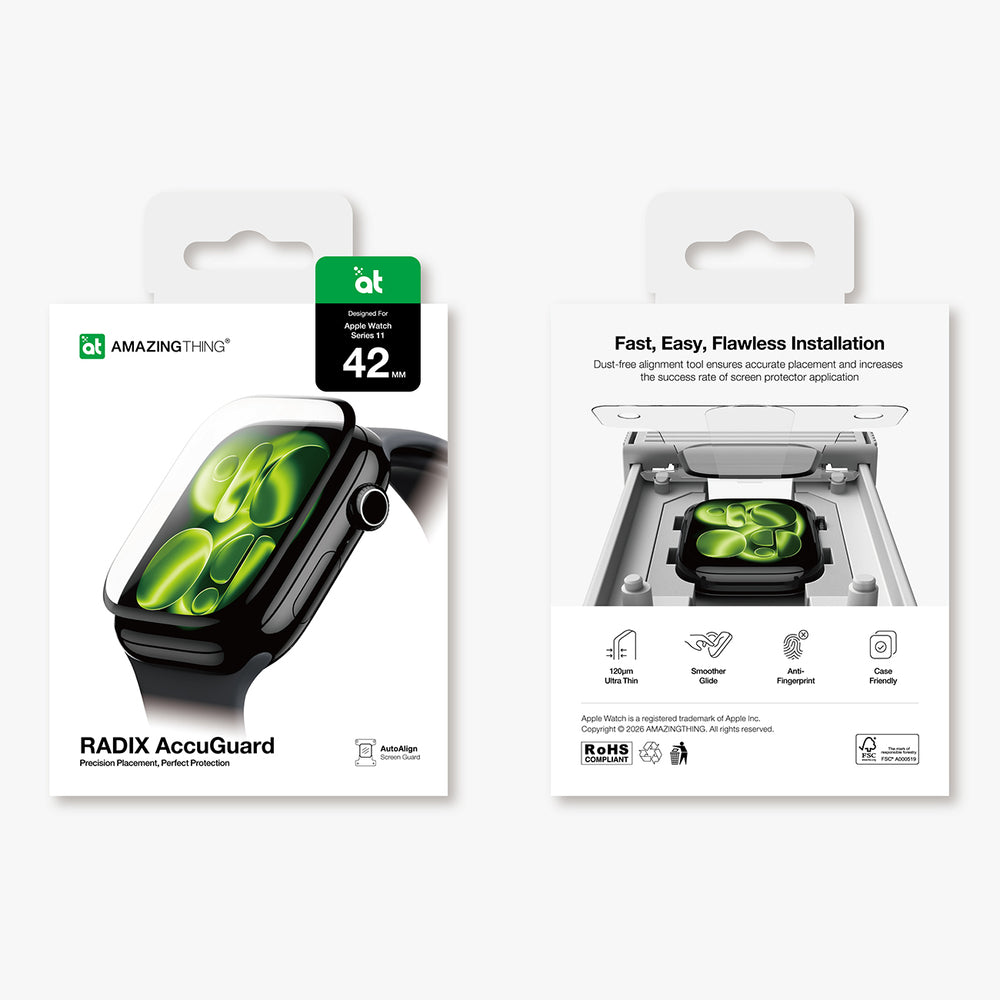 AmazingThing Radix beskyttelsesfolie til Apple Watch Series 11 42 mm